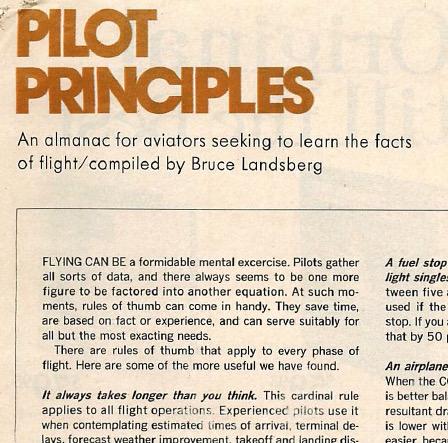 More information about "Pilot Principles - Facts of Flight"
