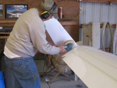 Buffing out the inside curve on the winglet