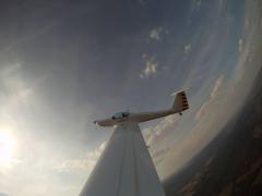 Entering a left hand wingover